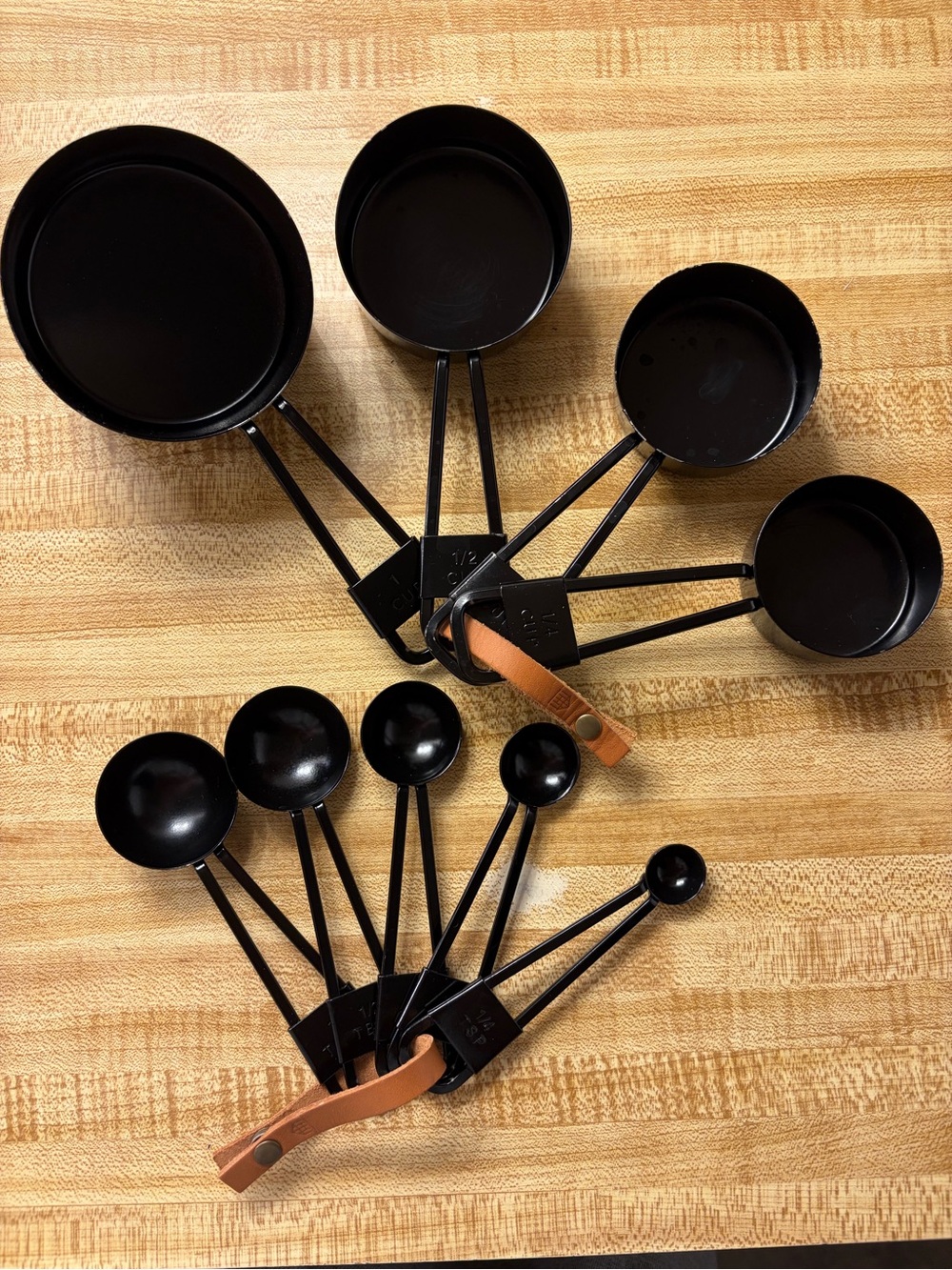 Hearth and Hand by Magnolia Measuring Cups and Spoons Set with Leather Strap